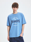 Varsity Vintage Color Graphic Over Fit T-shirt