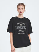 Varsity Vintage Color Graphic Over Fit T-shirt