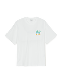 Basic Color Letter Megaover Fit T-shirt