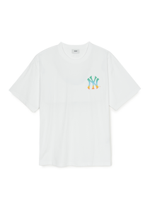 Basic Color Letter Megaover Fit T-shirt