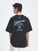 Basic Color Letter Megaover Fit T-shirt