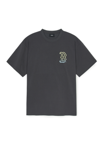 Basic Color Letter Megaover Fit T-shirt