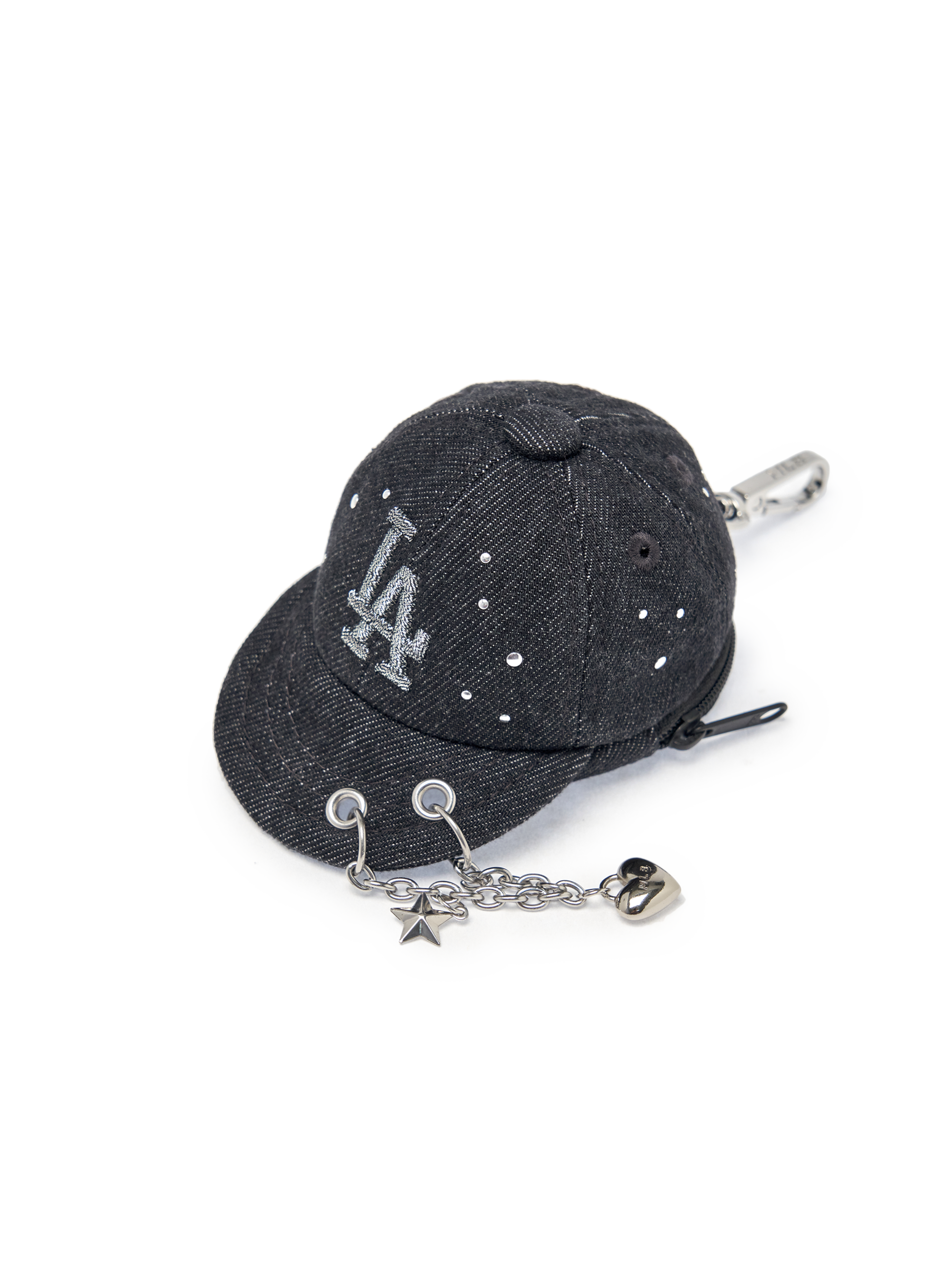 Basic Denim Point Ballcap Pouch Keyring – MLB