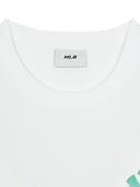 Basic Color Letter Megaover Fit T-shirt