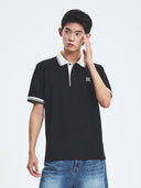 Basic Collar Point Comfortable Fit Polo T-shirt