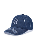 Vintage Destroyed Denim Unstructured Ballcap