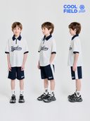 [cool Field] Varsity Mesh Pique T-shirt Set
