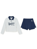 Varsity Girls Rash Guard Skirt Set