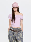 Women's Basic Off Shoulder T-Shirts