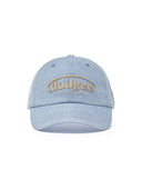 Vintage Denim Curve Logo Unstructured Ballcap
