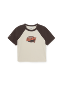 Women's Vintage Color Block Crop T-Shirts