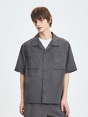 Varsity Vintage Cursive Short Sleeve Work Shirt