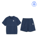 OUTDOOR BASIC WOVEN T-SHIRT SET