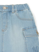 Megagram Cargo Denim Skirt