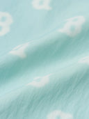 Aurora Monogram Short-slv Woven Shirt