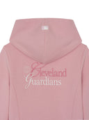 Women's Varsity Lettering Lace Ribbed Hood Zip Up