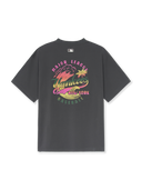 Summer Vintage Washing Graphics Over Fit T-shirt