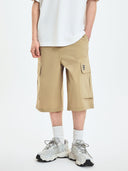 Vintage Cotton Touch Cargo Bermuda Shorts
