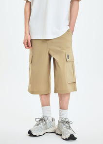 Vintage Cotton Touch Cargo Bermuda Shorts