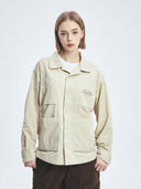 Varsity Vintage Cursive Long Sleeve Work Shirt