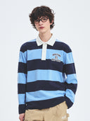 Varsity Stripe Long Sleeves Polo T-shirt