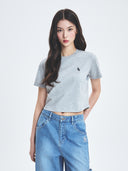 Women's Basic Crop T-shrts