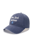 Varsity Lettering Washing Unstructured Ball Cap