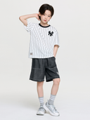 STREET BASIC STRIPED DENIM T-SHIRT SET