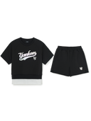Street Basic Layered T-shirt Set (Girl's)