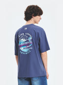 Summer Vintage Washing Graphics Over Fit T-shirt