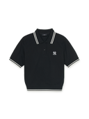 Women's Basic Crop Polo T-shirt