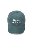 Varsity Lettering Washing Unstructured Ball Cap