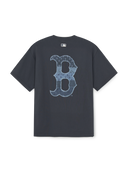 Vintage Denimlike Monogram Big Lux Over Fit T-shirt