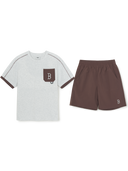 Outdoor Basic Pocket Layered T-shirt Set