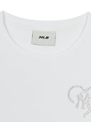 Heart Sportive Lined Crop T-shirt