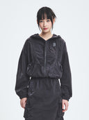 Women's Gorpcore Shirring Windbreaker