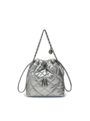Basic Quilting PU Mini Bucket Cross Bag