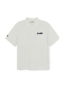 Varsity Small Cursive Over Fit Polo T-Shirts