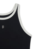 Women's Basic Ringer Ribbed Sleeveless Ops