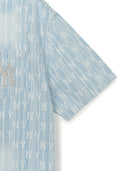 Classic Monogram Sprayed Short Sleeve Denim Shirts