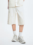 Men's Dia Monogram Embo Patched Carpenter Denim Shorts