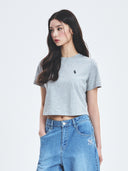Women's Basic Crop T-shrts