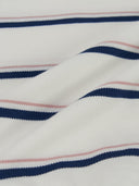 Women's Varsity Stripe Crop Polo T-Shirts