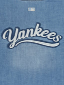 Women's Varsity Logo Cropped Denim Shirts