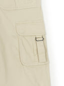 Woman Vintage Cotton Multi Cargo Semi-wide Pants
