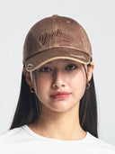 Varsity Vintage Cursive Tone-on-tone Unstructured Ball Cap