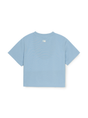 Women's Denimlike Lettering Big Lux Crop T-shirt