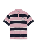 Varsity Stripe Over Fit Polo T-shirt