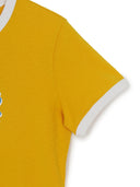 Women's Varsity Lettering Slim Slub Ringer T-shirts