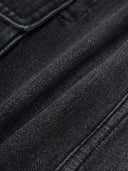 Women's Basic Small Logo Studded Denim Skirt